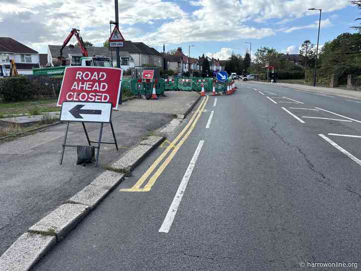 North Harrow road closes for nearly a month as cycleway works continue