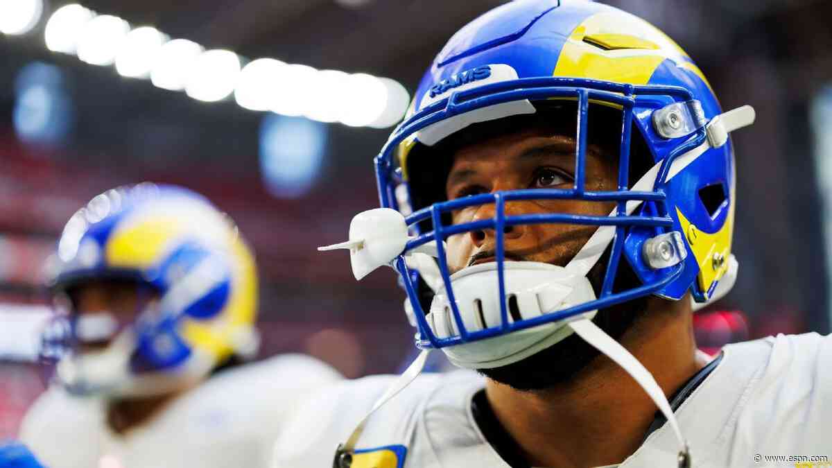 Rams DT Donald out, WR Nacua returns against Eagles