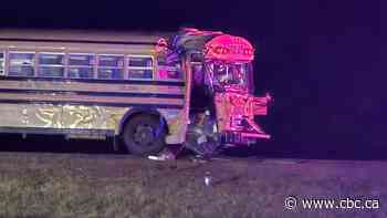 Martensville High School football team bus crashes on Highway 12