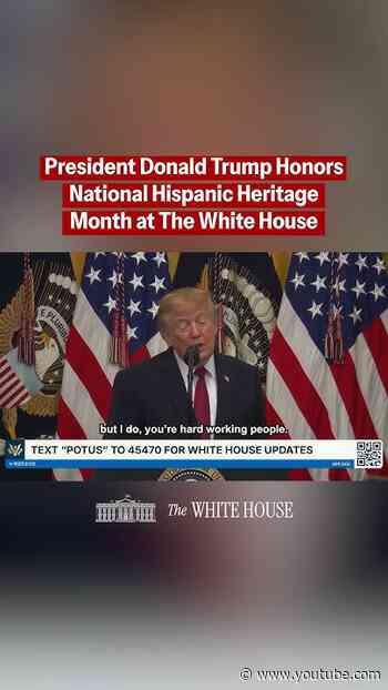 HISPANIC HERITAGE MONTH AT THE WHITE HOUSE 🇺🇸