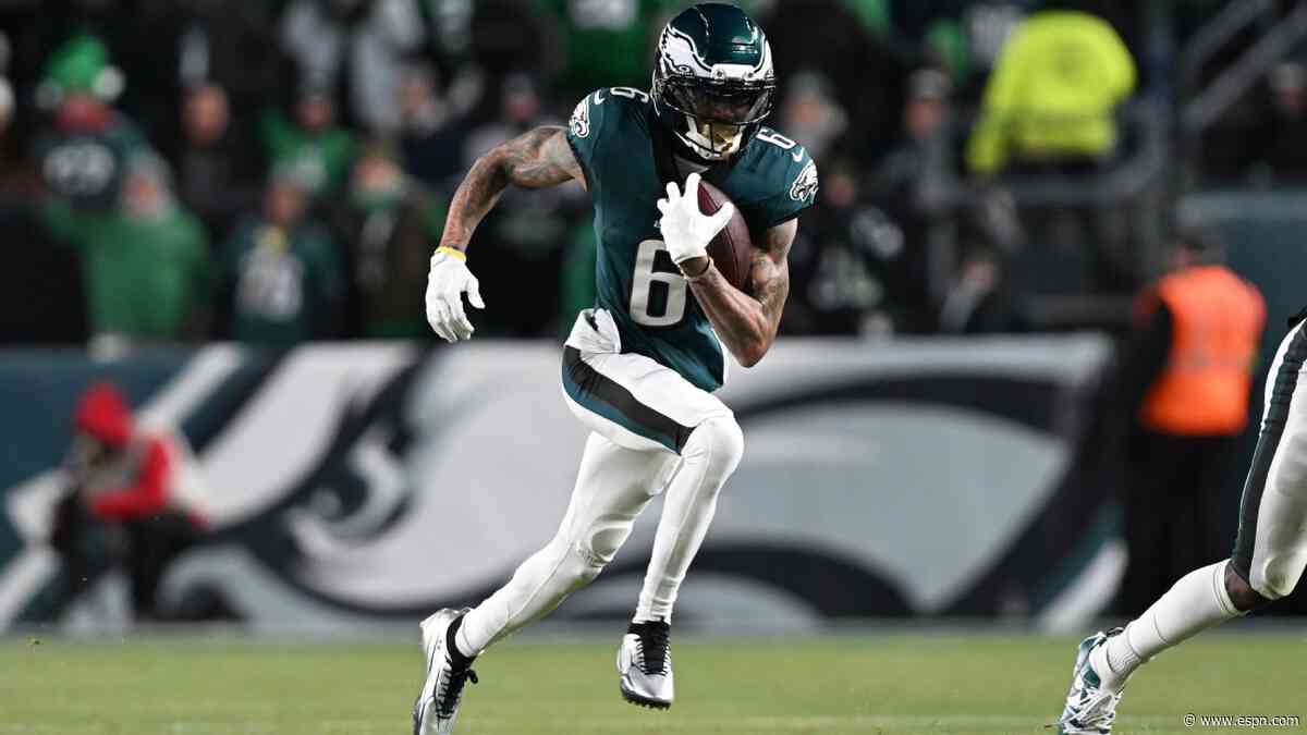 Eagles WR Smith out vs. Rams due to lingering hamstring injury