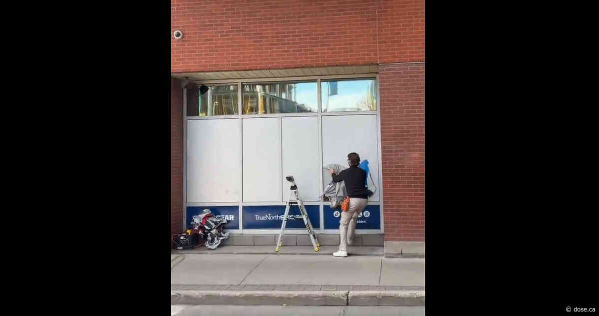 Connor Hellebuyck: His photos were removed from the Canada Life Centre