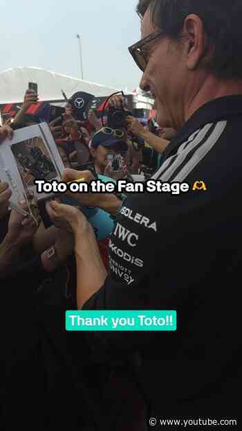 Feeling the love from fans already 🫶  #f1 #mercedesf1 #totowolff