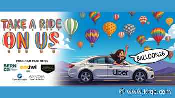 'Take a Ride on Us' offers discount Ubers during Albuquerque Balloon Fiesta