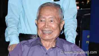 Star Trek icon George Takei, 89, is pushed along in a wheelchair by devoted husband Brad as they enjoy date night in LA