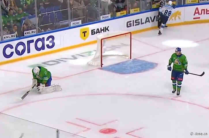 Two points for Zharovsky today and a goal by his goalie… into his own net
