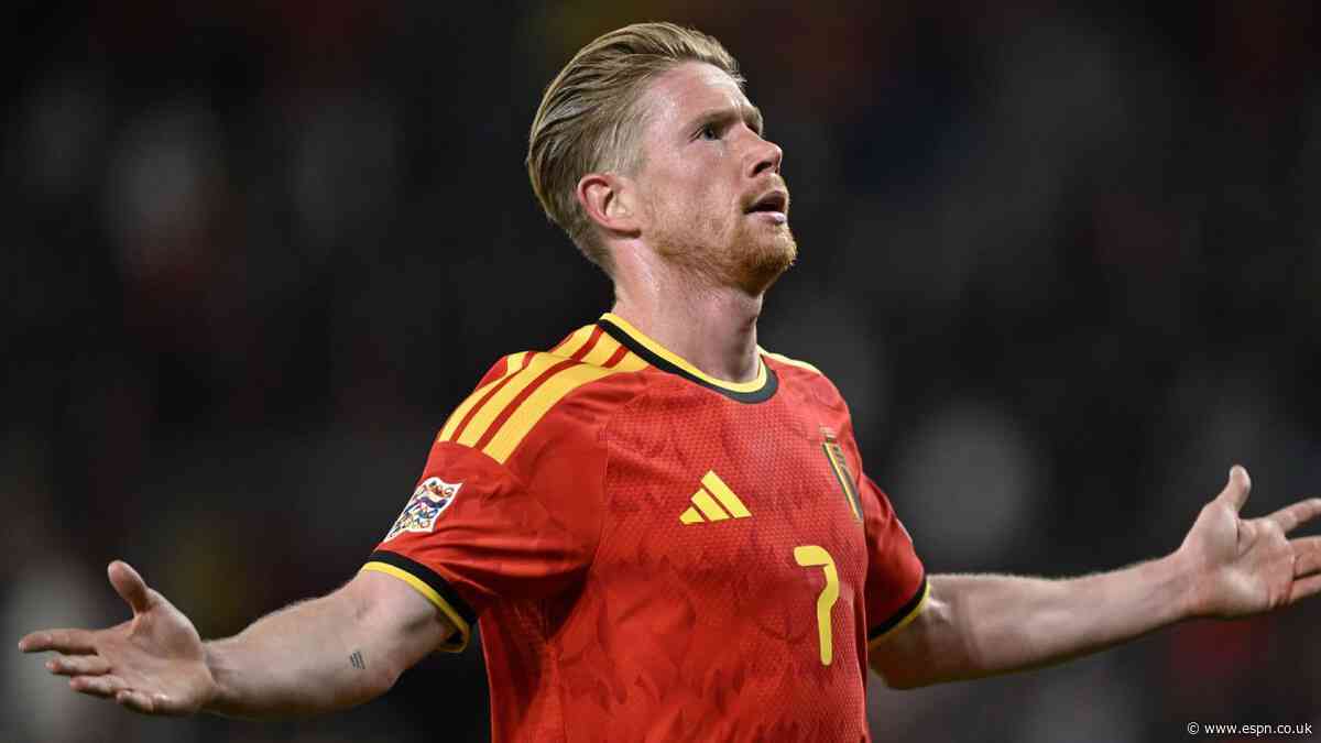 De Bruyne nets 200th career goal to lead Belgium past Turkiye