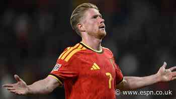 De Bruyne nets 200th career goal to lead Belgium past Turkiye