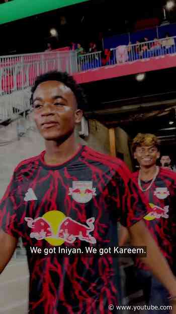 When playing EA FC 27 goes from the concourse to the big screen. #RBNY #footballshorts #eafc27
