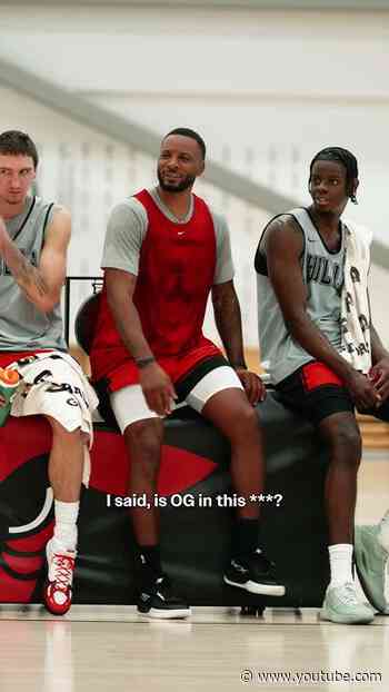 "This is so much more fun than college, bro." - Caleb during his first Training Camp practice 😂 #nba