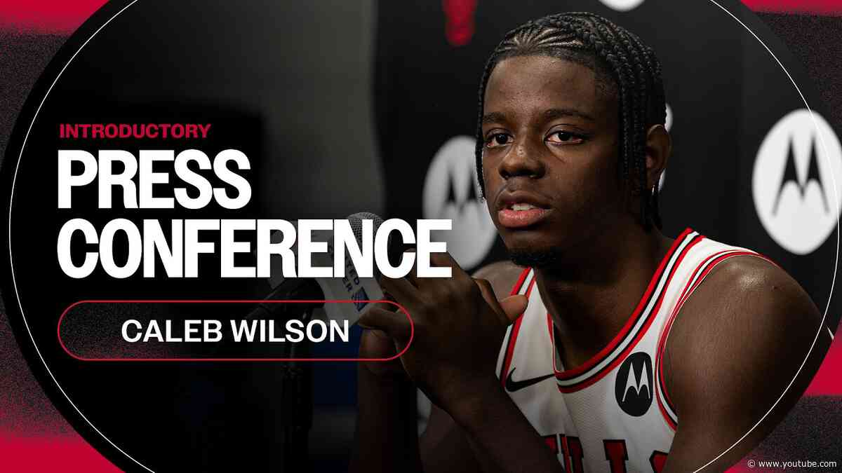 Caleb Wilson speaks at Media Day 🎤