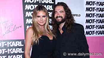 Heidi Klum, 53, heats up the red carpet with her VERY handsy husband Tom Kaulitz, 37, before hanging with the Hilton sisters during PFW