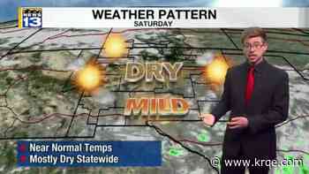 Mostly dry, breezy weekend ahead
