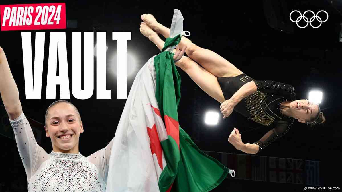 Algeria's Gymnastics Star! Kaylia Nemour's Vault at Paris 2024 🤸‍♀️🇩🇿