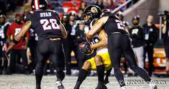 Ticats snap losing skid, beat Redblacks 34-16