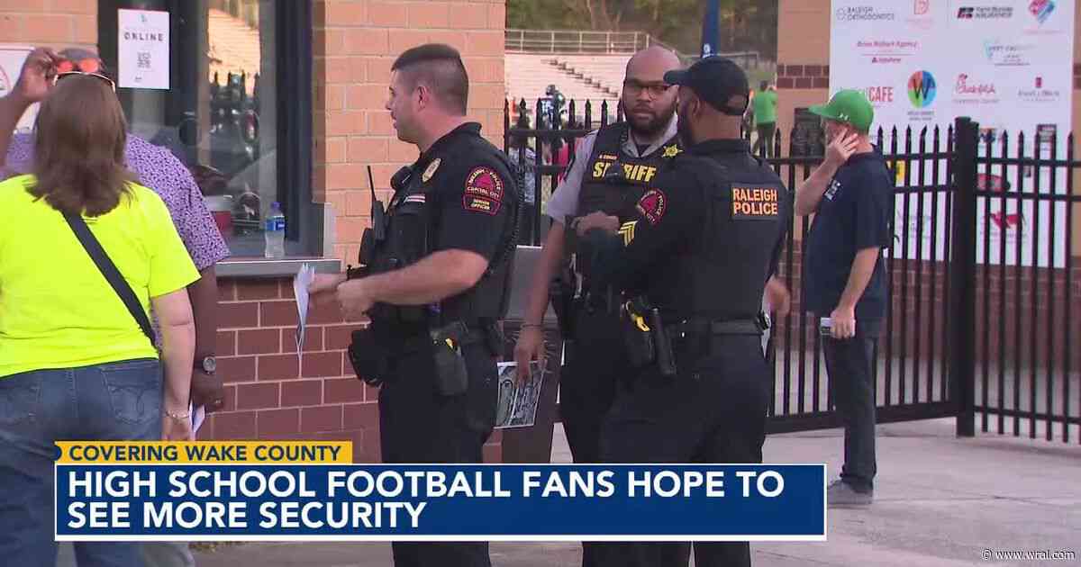 Security on the minds of high school football spectators in Wake County