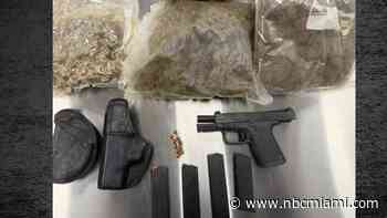 Convicted felon arrested after gun and drugs found inside Hollywood home