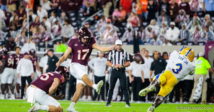 Pitt beats Virginia Tech 35-33 after Hokies' game-winning field goal appears to go over an upright