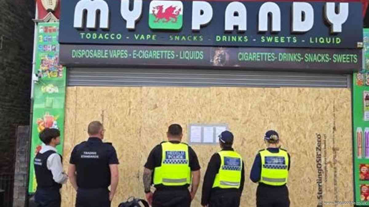 Another business is boarded up as the war against dodgy shops goes on