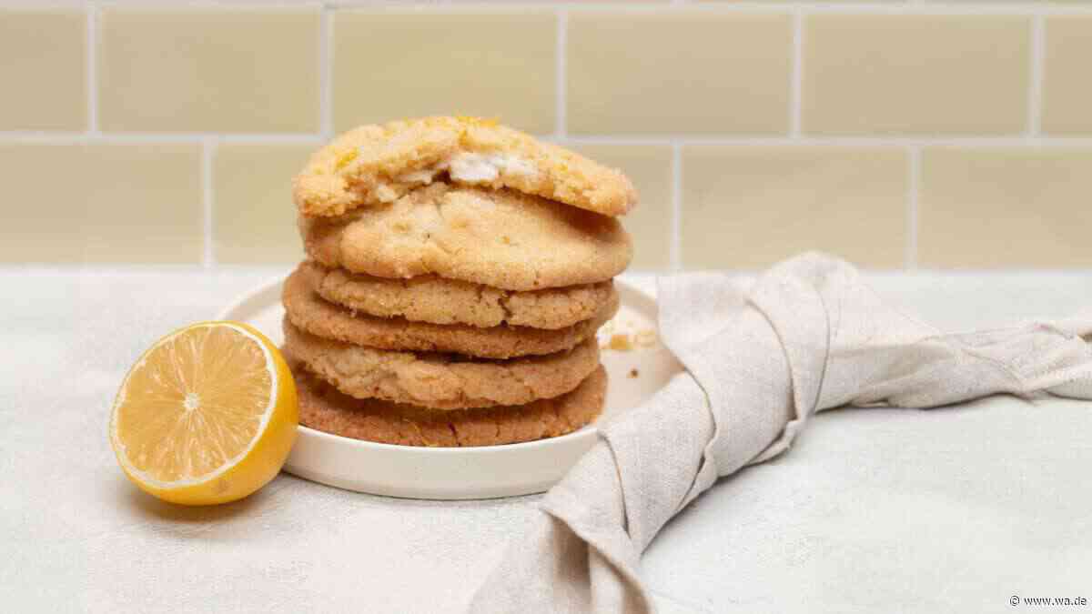 Lemon-Cheesecake-Cookies: weich, fruchtig und mit cremiger Frischkäsefüllung