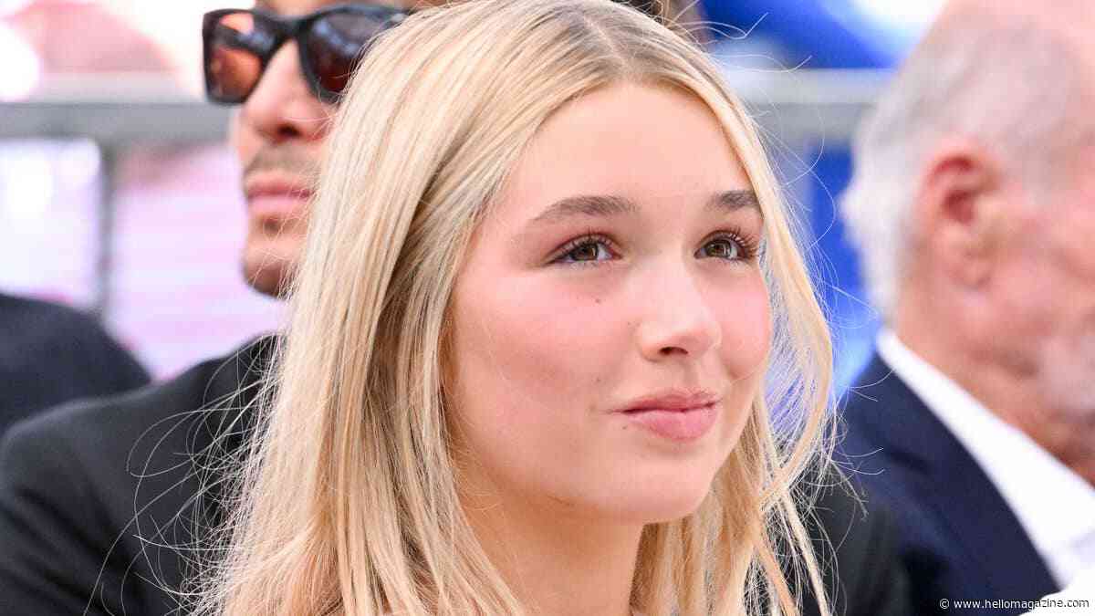 Harper Beckham's elegant strapless gown steals attention in Victoria's family photos