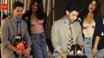 Nick, Priyanka and Malti pose together for the perfect family pic