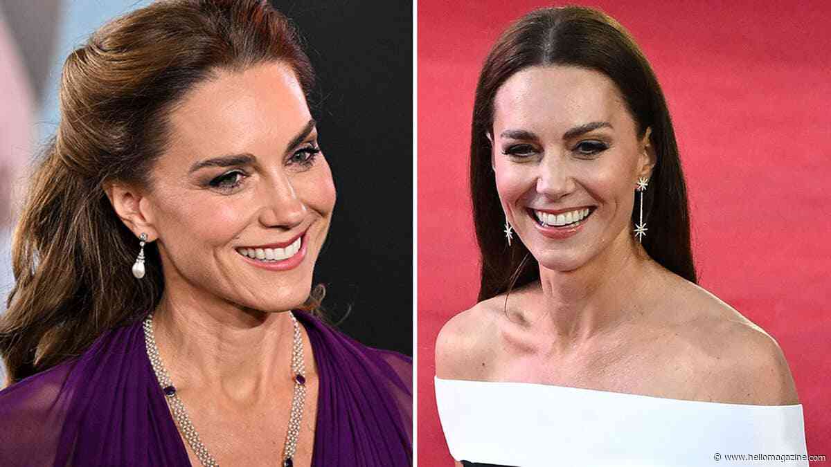 Princess Kate looks so different with her rarely-seen centre parting – see photos