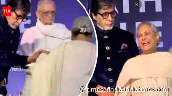 Big B helps wife Jaya on stage at book launch event- WATCH