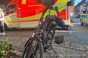POL-HX: Den Vorrang missachtet - Radfahrerin leicht verletzt