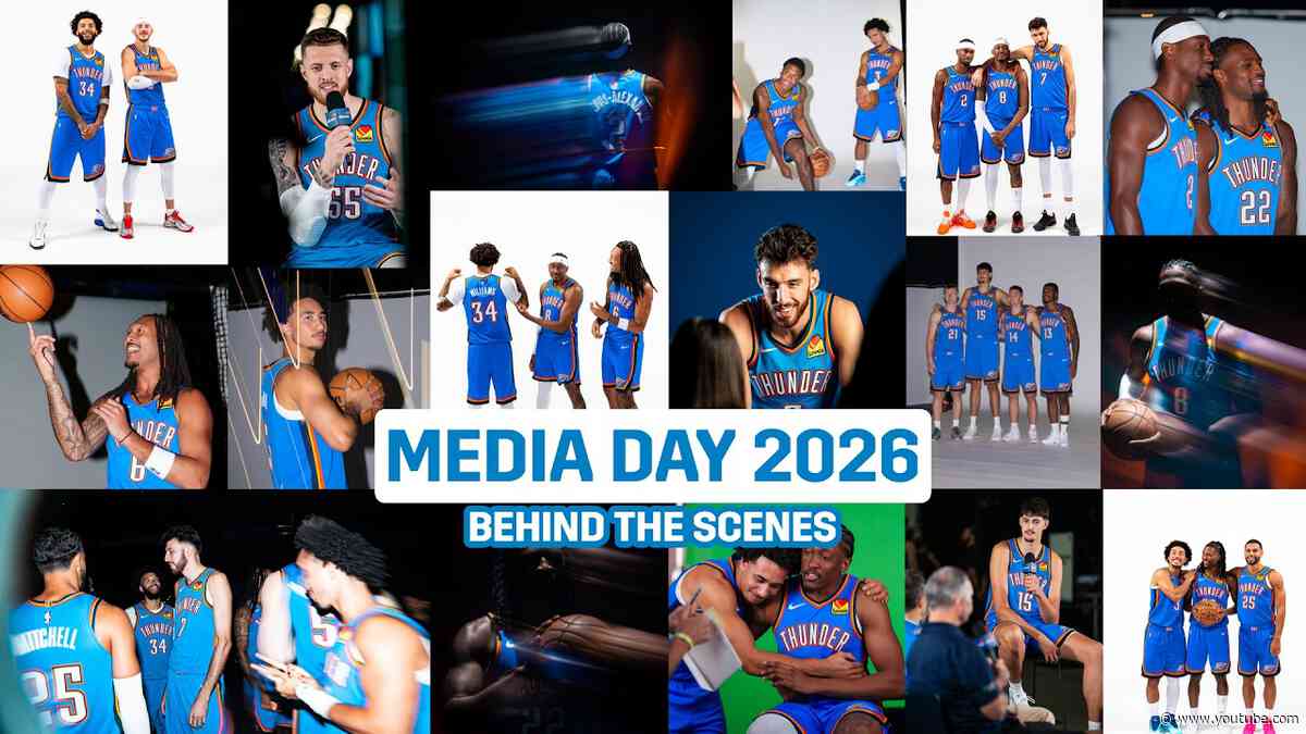 Follow the Team Behind the Scenes at 2026 OKC Thunder Media Day 🎥