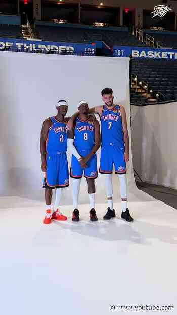 BTS with ✌️ #okcthunder #mediaday