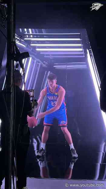 A look behind Thunder Media Day 👀 # #nba #okcthunder