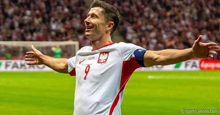 Lewandowski, 38, hits hat-trick in 6-0 Poland win