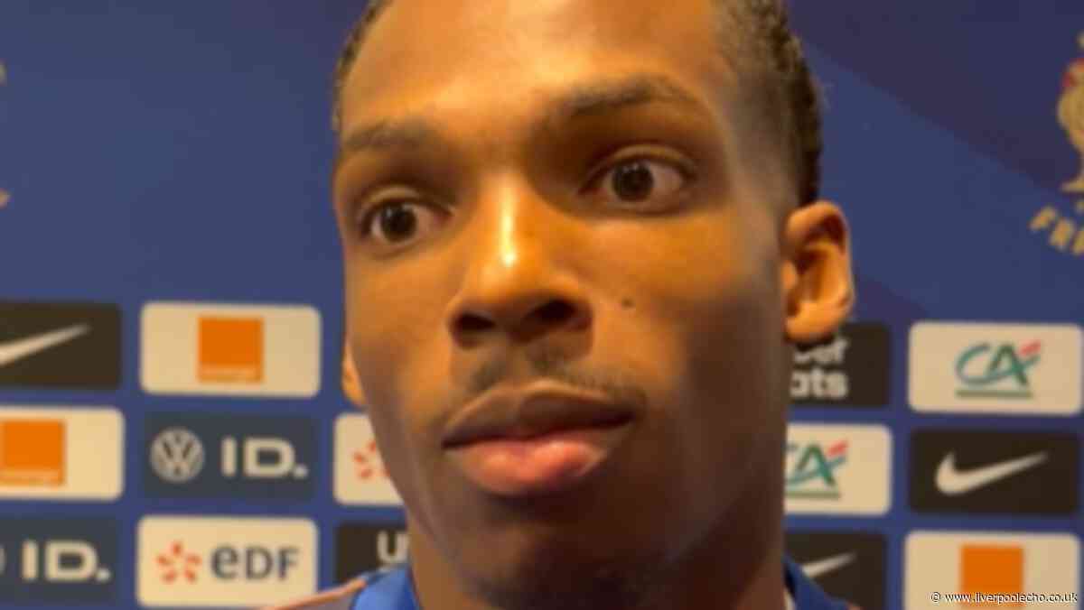 Jeremy Jacquet can't hide feelings as Liverpool star informed of Zinedine Zidane comments