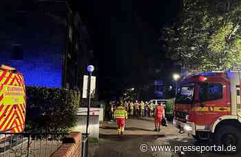 FW Grevenbroich: Fünf Verletzte bei Wohnungsbrand in Grevenbroich-Elsen