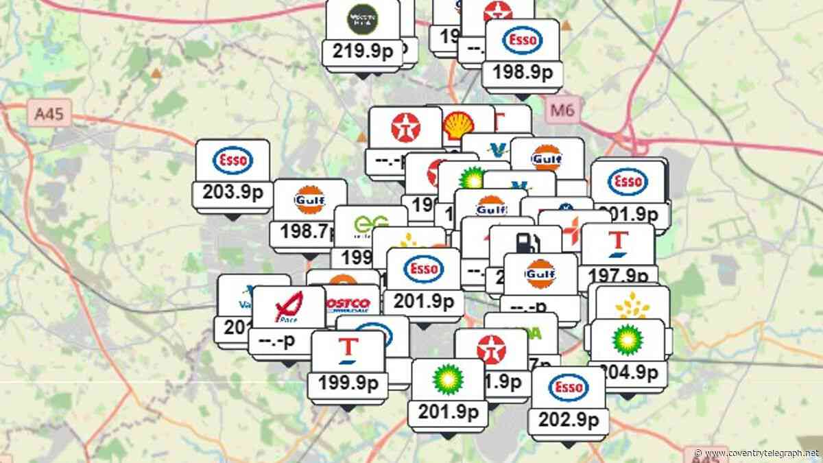 The cheapest place in Coventry for diesel amid record high prices