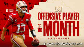 A September to Remember: Brock Purdy Named NFC Offensive Player of the Month