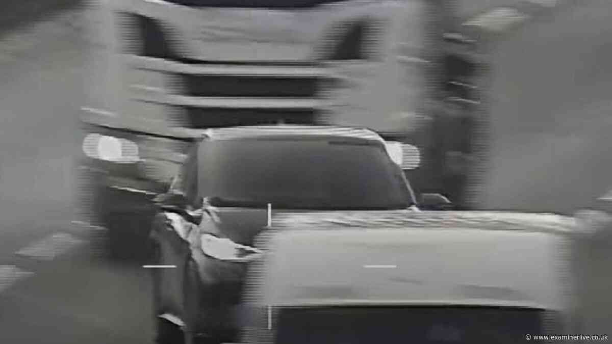 Watch as 90mph driver weaves dangerously close to HGV before cutting in front
