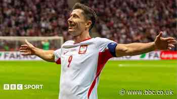 Lewandowski, 38, hits hat-trick in 6-0 Poland win