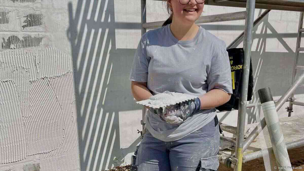 Jahrgangsbeste Maurerin im Landkreis: Johanna (21) war die einzige Frau