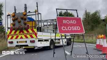 Long delays after lorry fire causes M65 closure