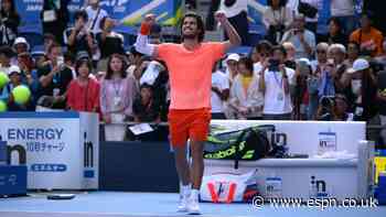 Alcaraz beats Arnaldi to reach 3rd round at Japan Open