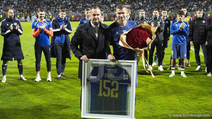 Edin Džeko says emotional goodbye to international football in final Bosnia & Herzegovina appearance