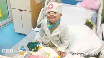 Girl, 7, rings bell to mark end of cancer treatment