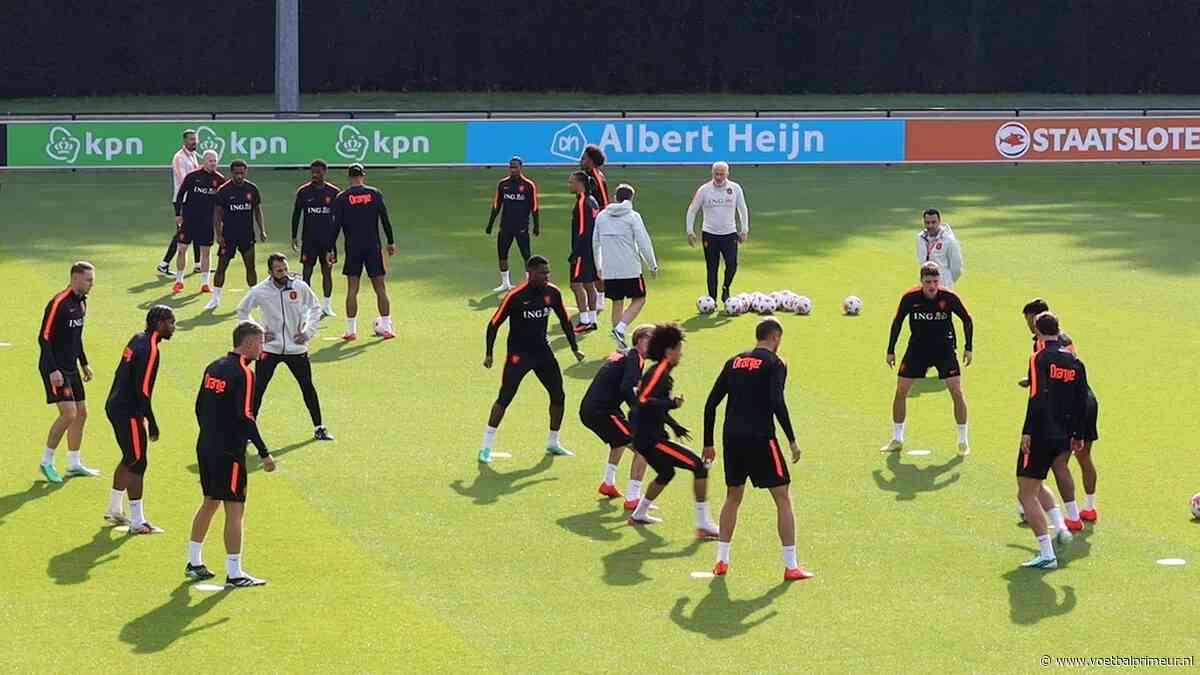 Compleet Oranje op trainingsveld: Xavi en co. werken toe naar Servië