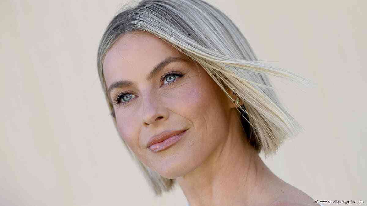 Underwear-clad Julianne Hough branded 'perfection' in lace and leather combo