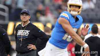 Heartbreak after heartbreak and now 0-3 ... can Harbaugh, Herbert salvage the spiraling Chargers?
