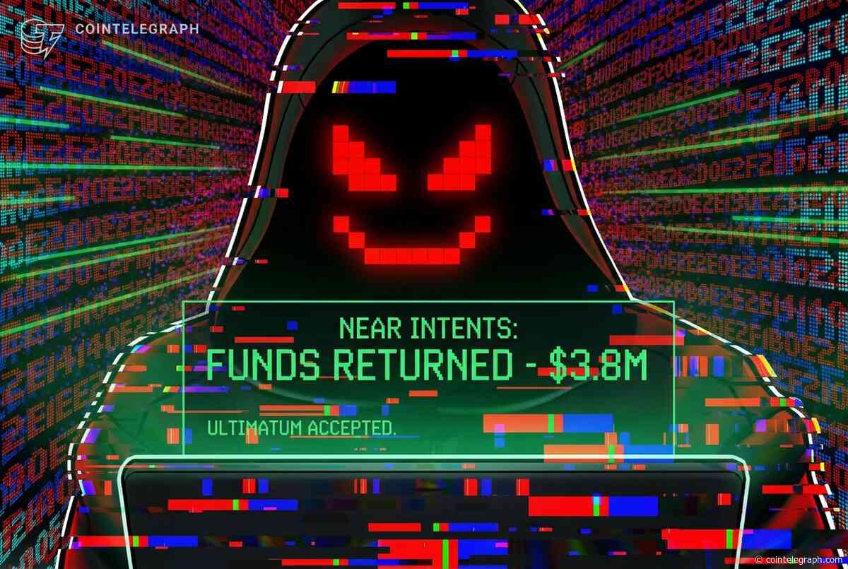 NEAR Intents recovers entire stolen $3.8M after ultimatum to exploiter