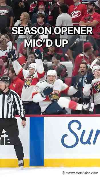 The NHL is back, what's better than this? 🎙️