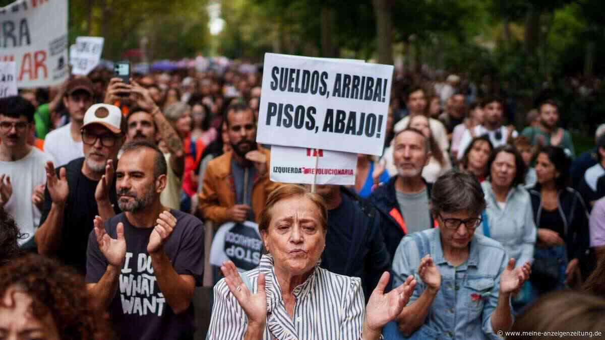 Landesweit Demos gegen Wohnungsnot in Spanien